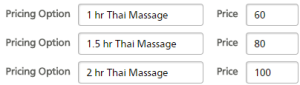 thai pricing